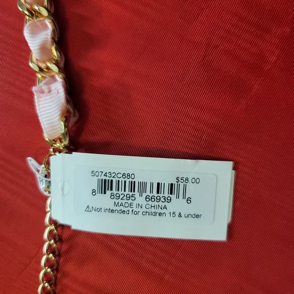 Betsey Johnson Christmas Reindeer Necklace Jingle Bell Bling Rudolpf Red Santa - Picture 5 of 9